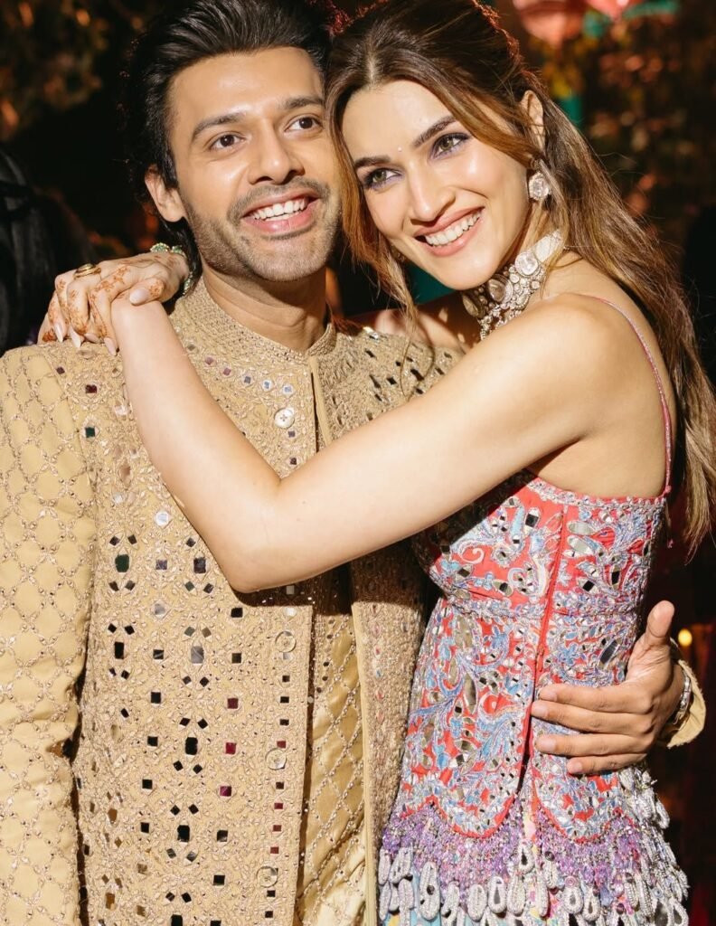 Kriti’s dazzling Sangeet night look