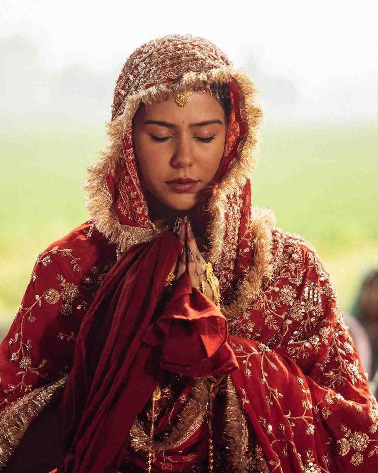 Emotion-driven bridal styling moment
