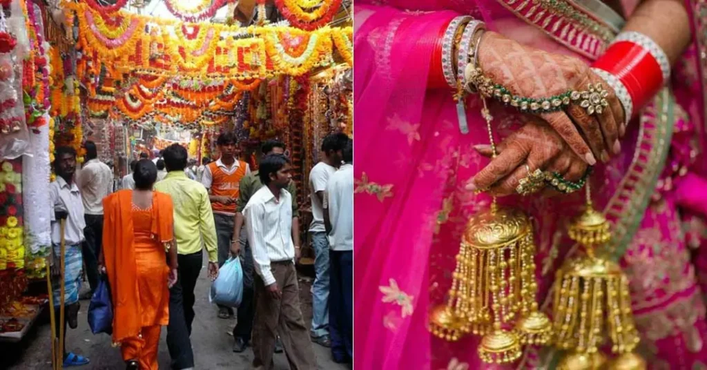 Wedding shopping markets in Delhi buzzing with brides and families