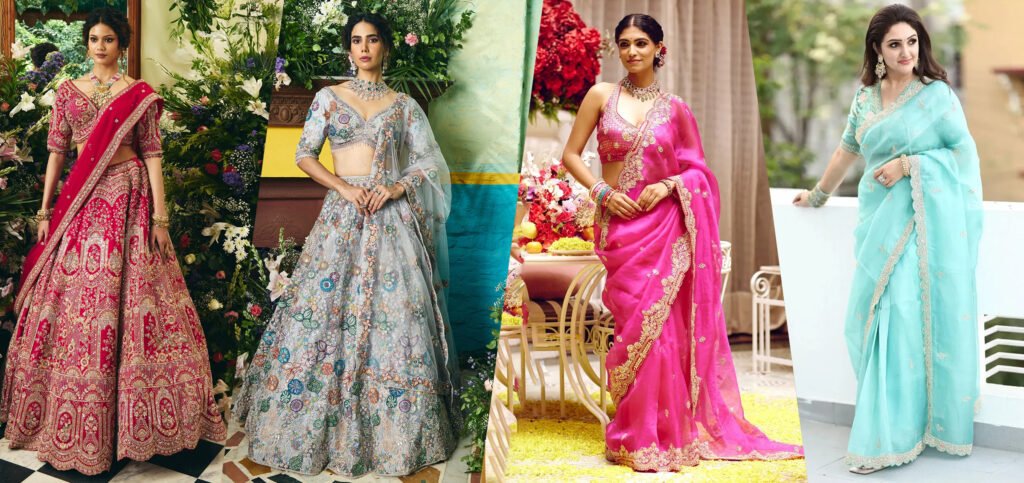 Bridesmaid lehenga vs saree comparison
