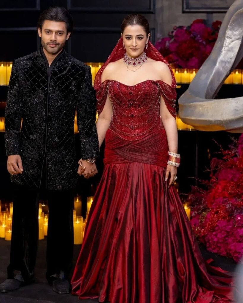 Nupur Sanon’s modern reception outfit