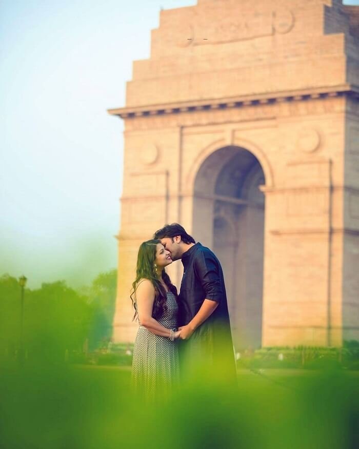 Iconic pre-wedding shoot near India Gate