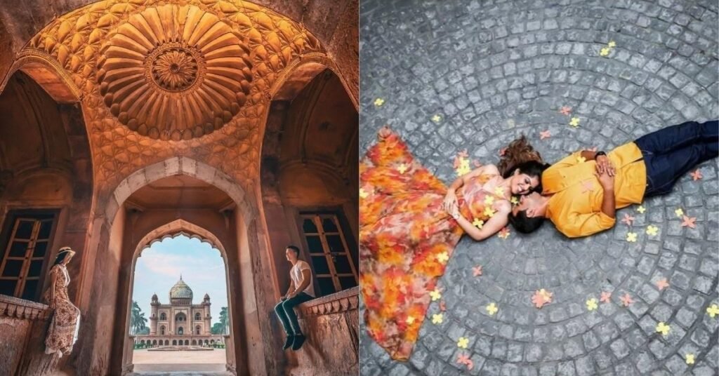 Elegant pre-wedding shoot at Safdarjung Tomb