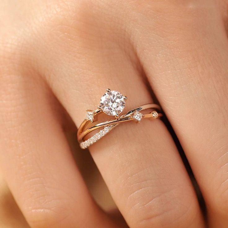 pear cut diamond ring close up