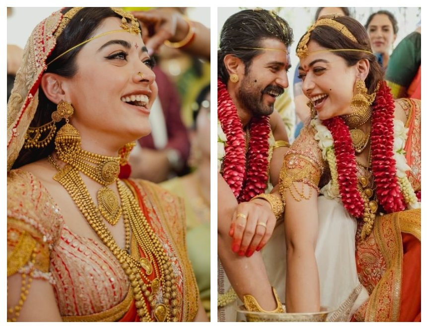 Traditional South Indian gold temple jewelry set